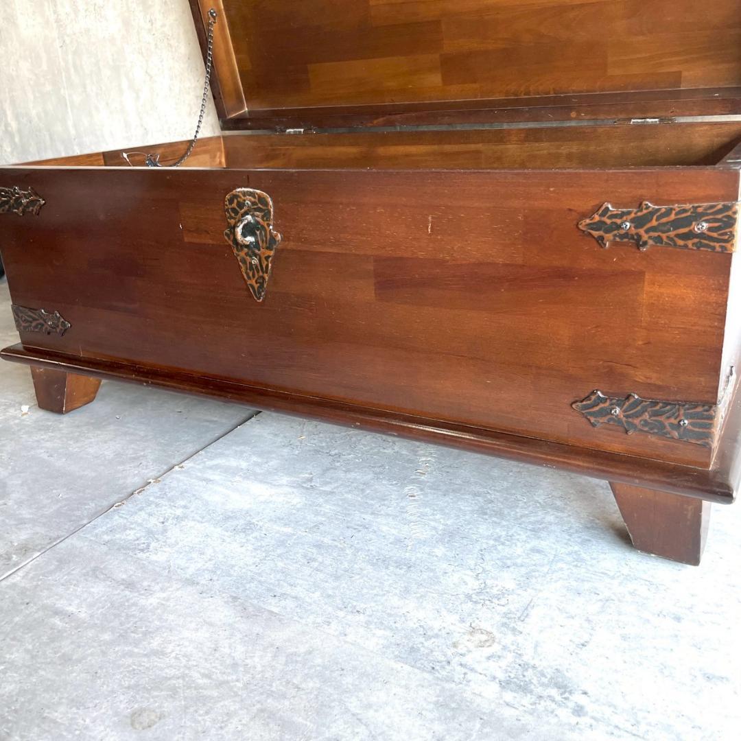 アンティーク 収納家具 収納ボックス 和モダン 金具 木製 レトロ ヴィンテージ