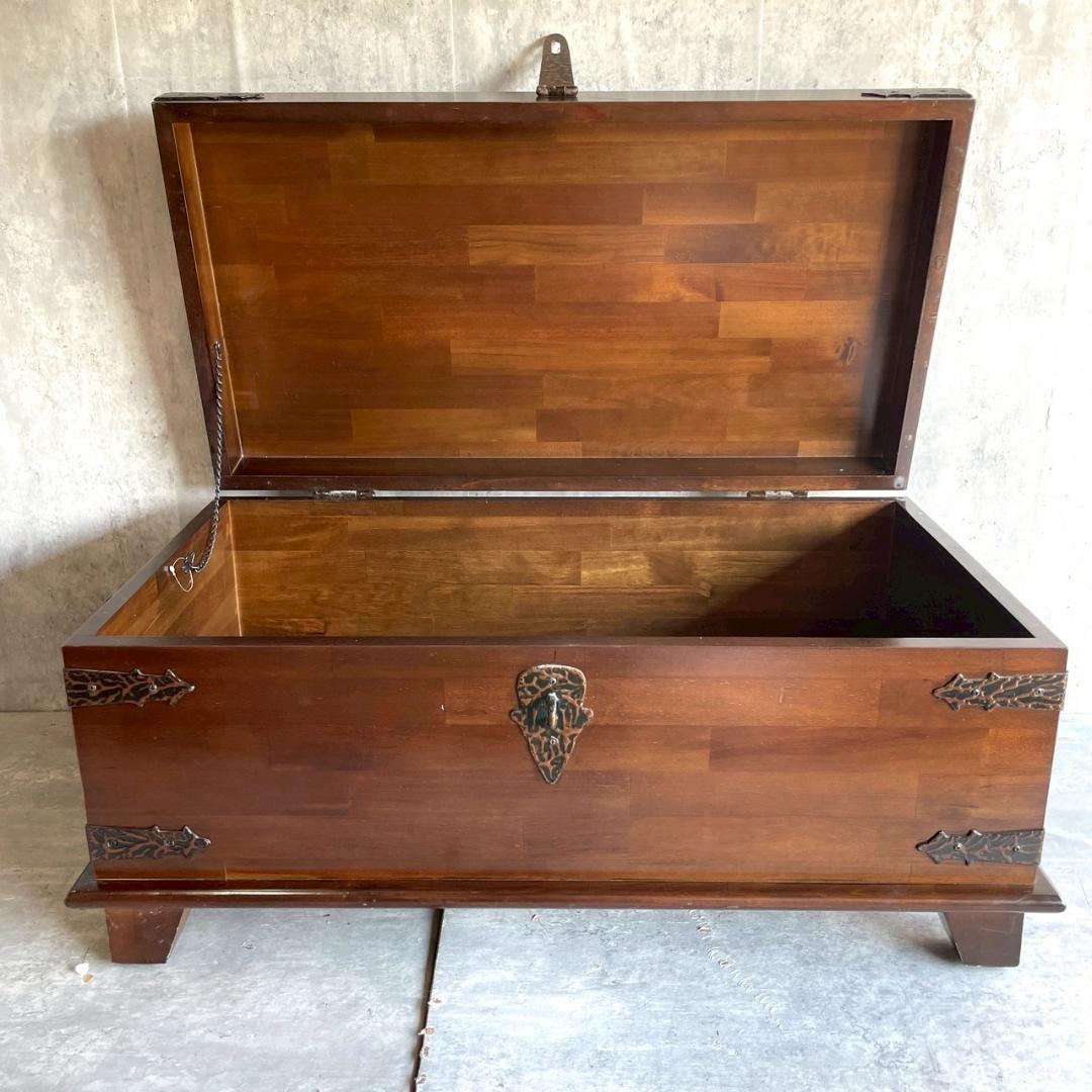 アンティーク 収納家具 収納ボックス 和モダン 金具 木製 レトロ ヴィンテージ