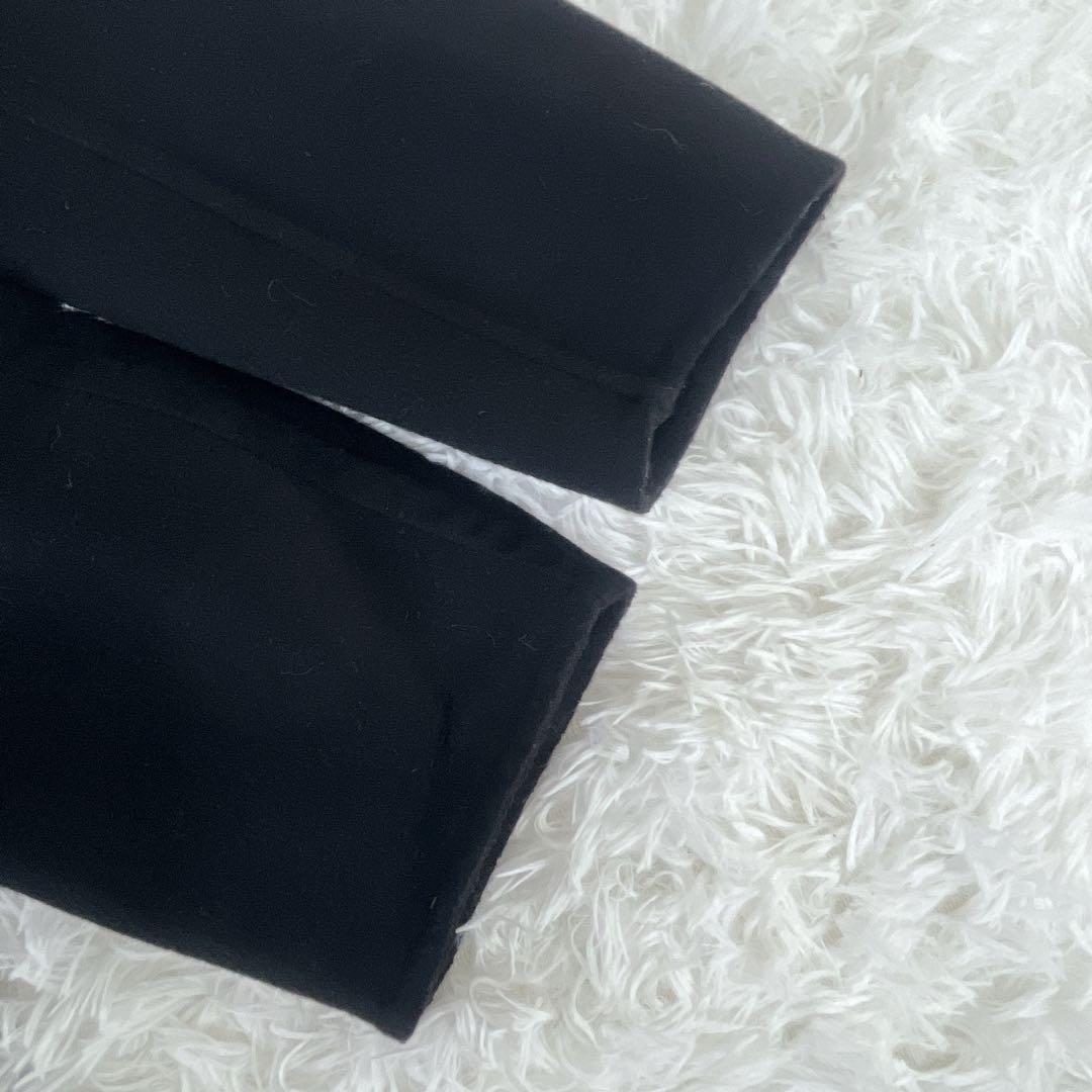 +J カシミヤ混 ウール チェスターコート L 黒 ブラック