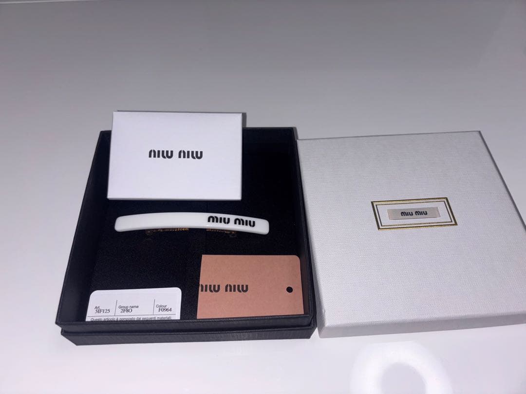 【正規品】ミュウミュウ MIUMIU バレッタ プレックスヘアピン