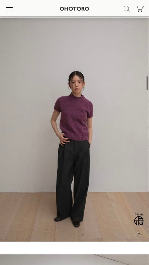 パンツ OHOTORO New Brooklyn Slacks short S