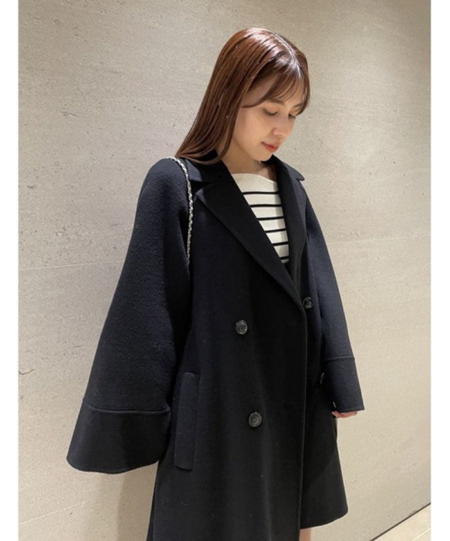 リバーフレアコート ブラック 0