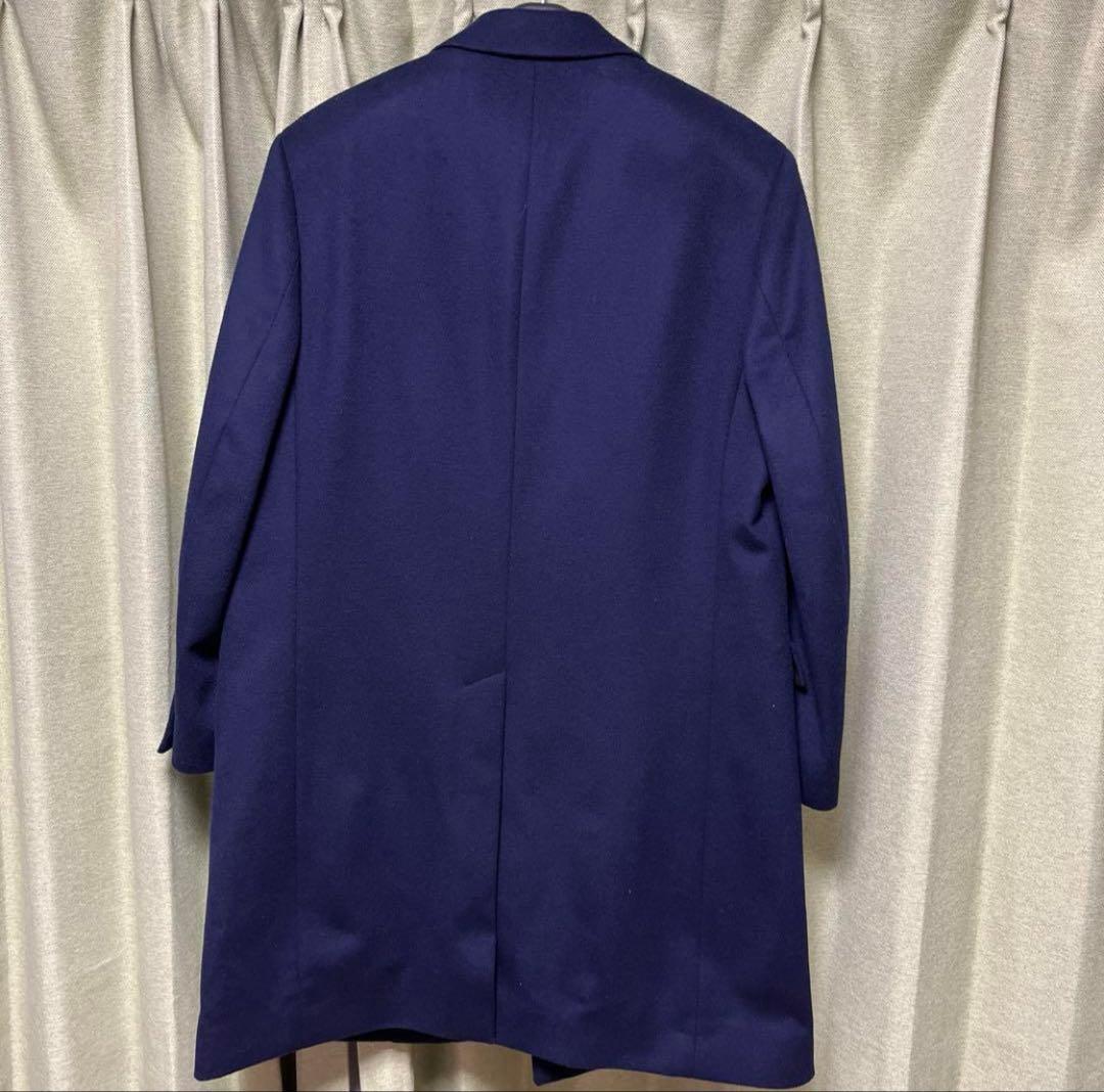 【週末割】チェスターコート, ロングコート, ネイビー, Lサイズ, PLST,
