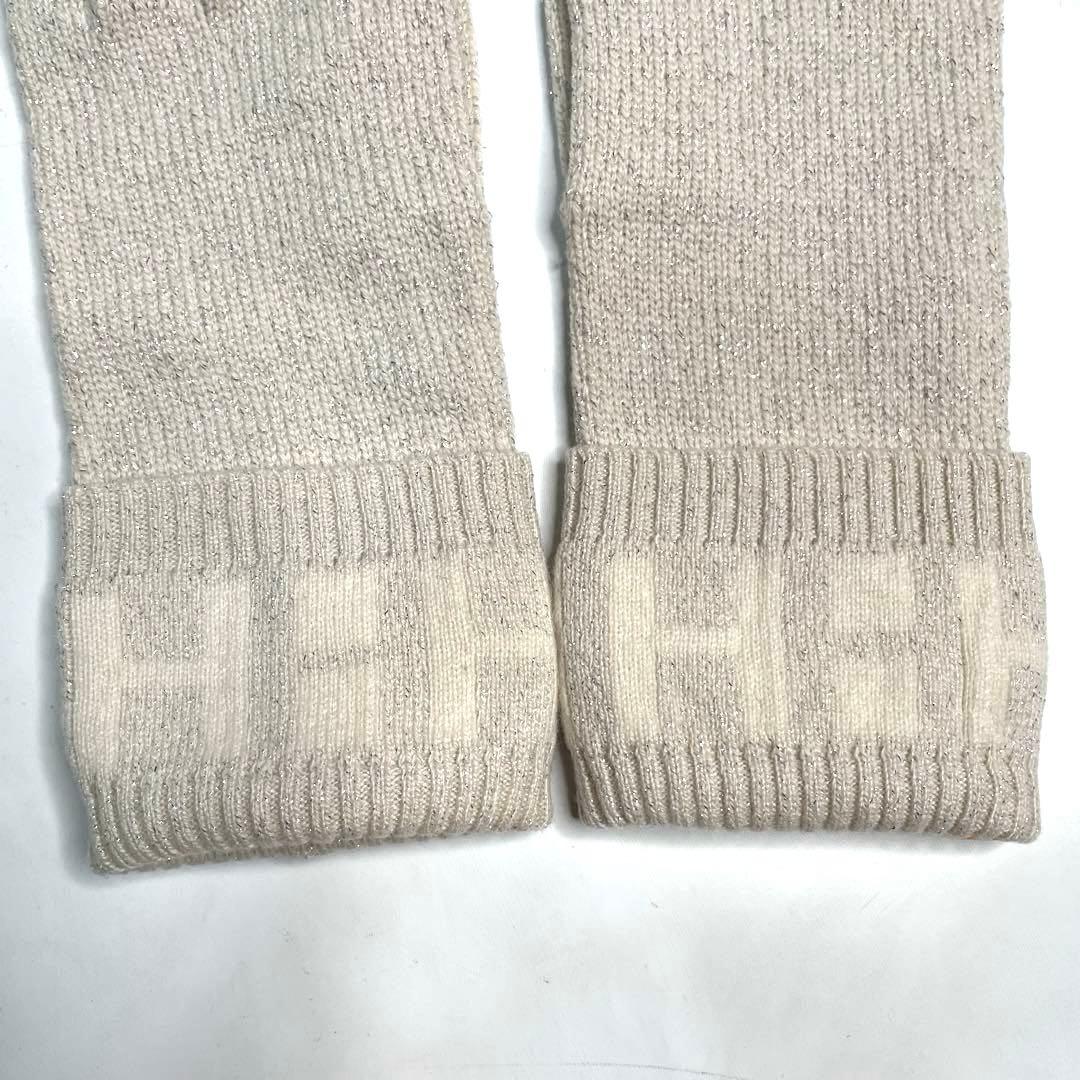 美品 エルメス カシミア 手袋 グローブ