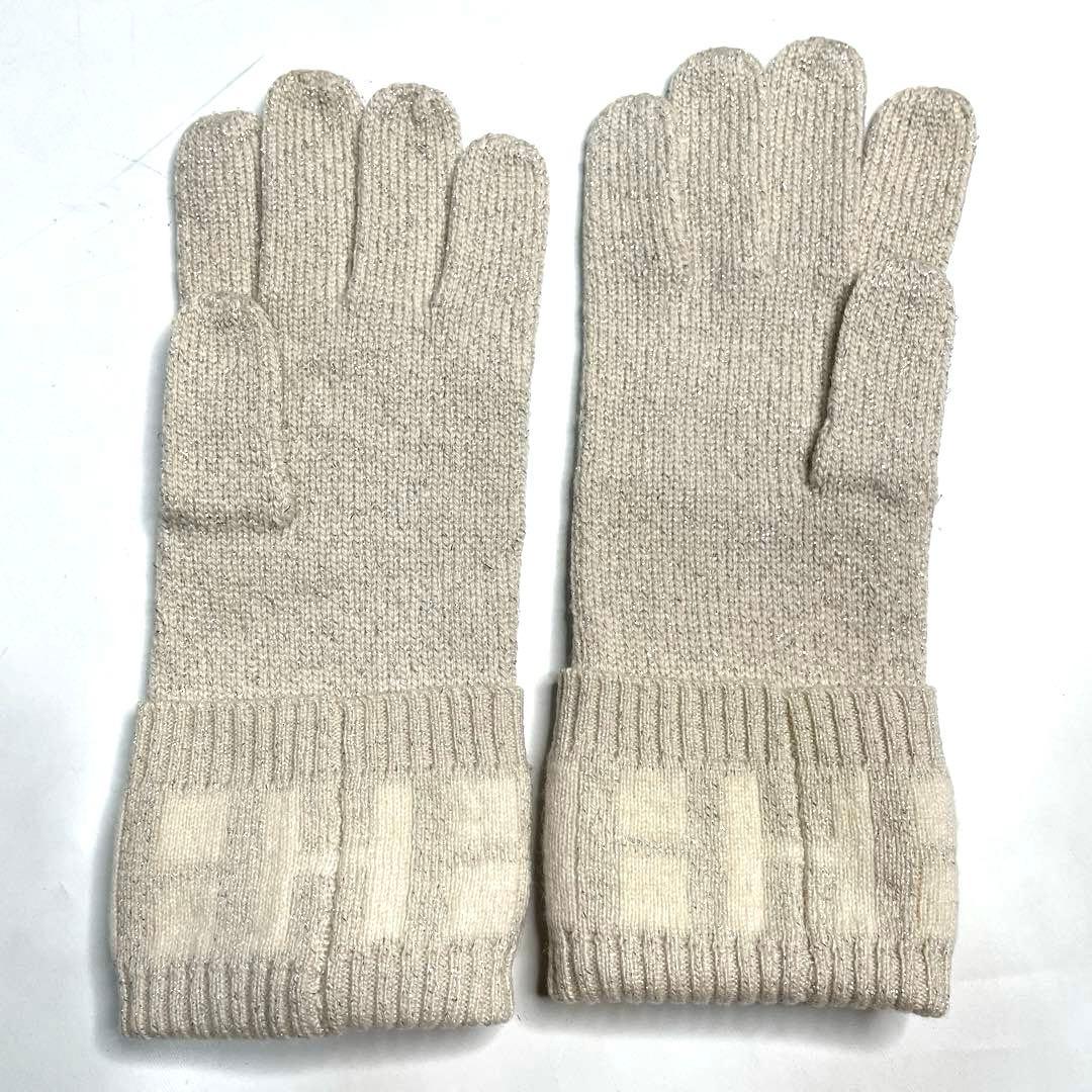 美品 エルメス カシミア 手袋 グローブ