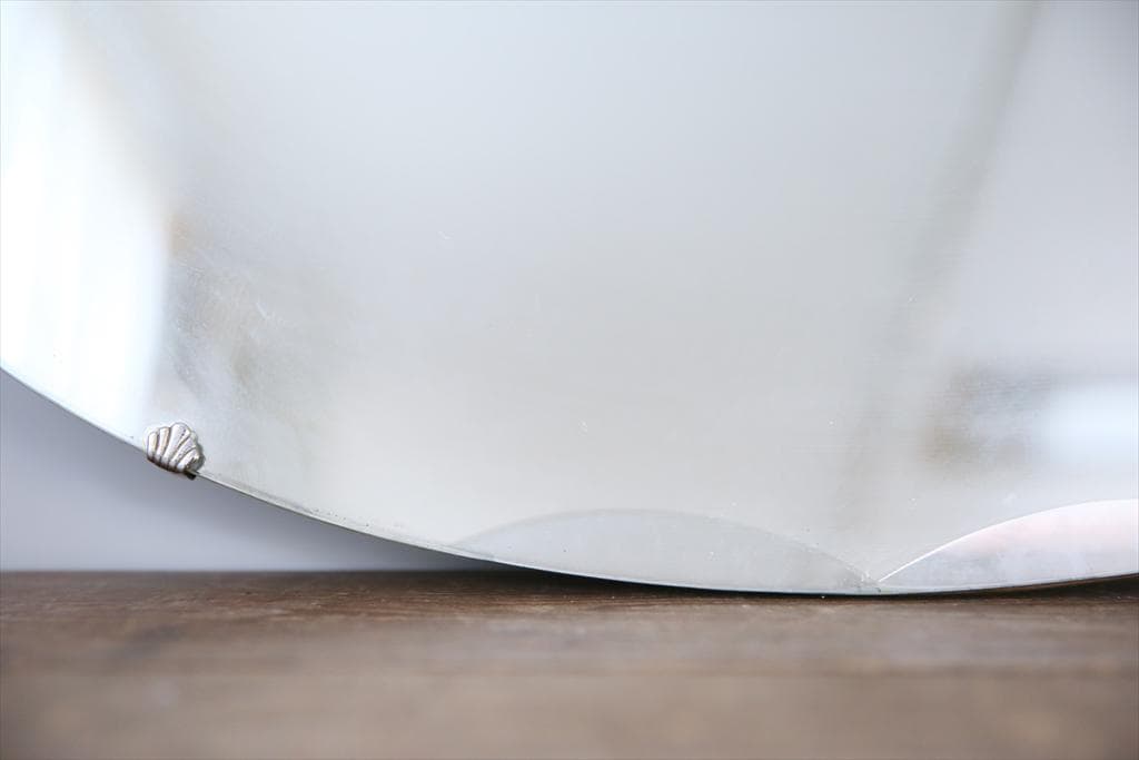 英国アンティーク壁掛けカッティングミラー/ベベルドミラー/鏡(87-94-3)