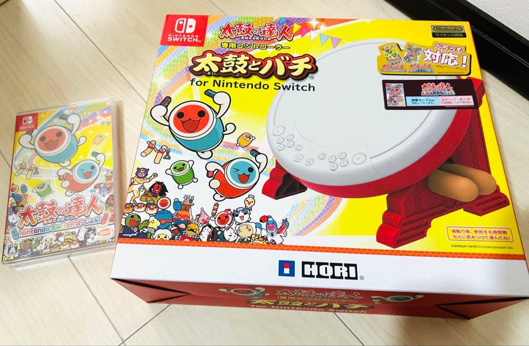 【新品】太鼓の達人 ドンダフルフェスティバル太鼓バチ ソフトSwitch セット