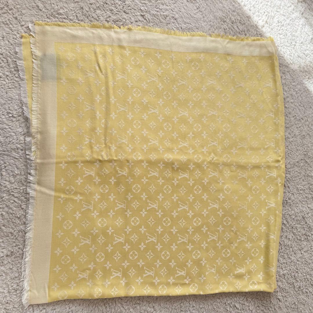 Louis Vuitton モノグラム ストール イエロー
