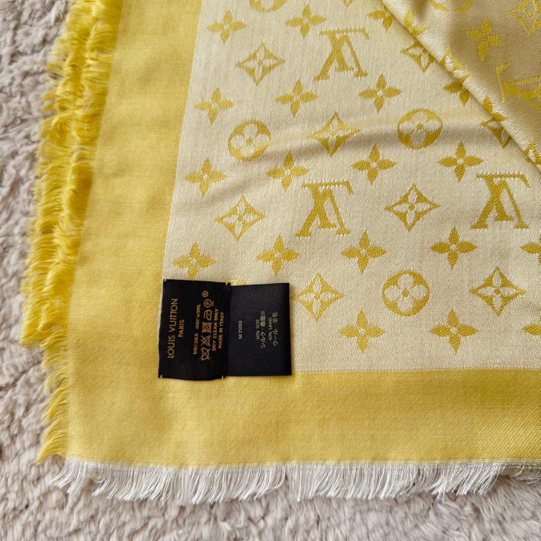 Louis Vuitton モノグラム ストール イエロー