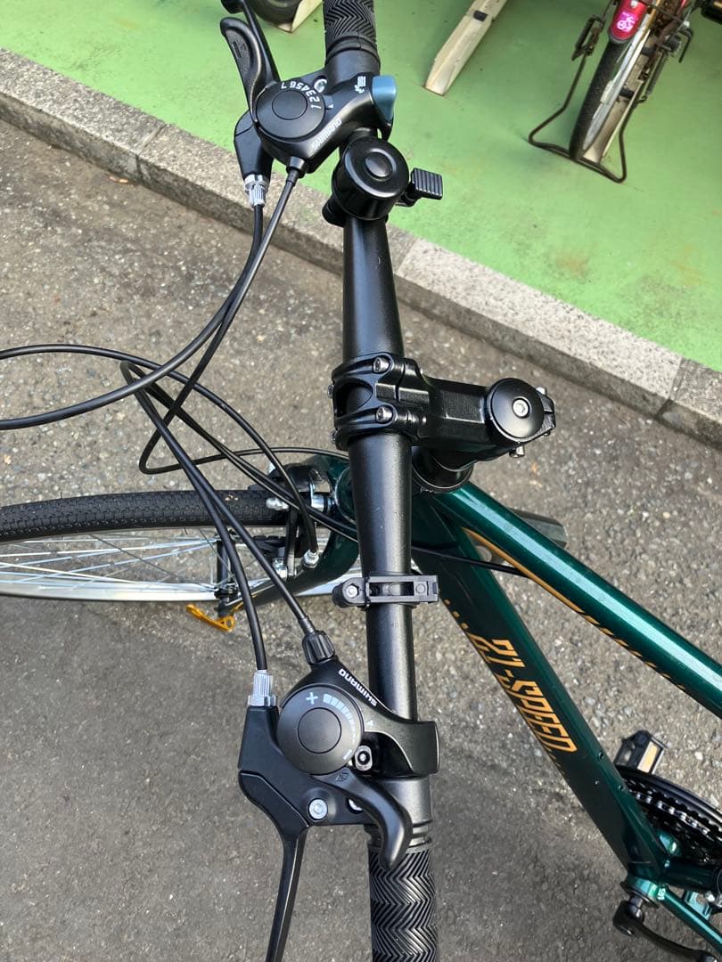 【引き取り】クロスバイク ダークグリーン