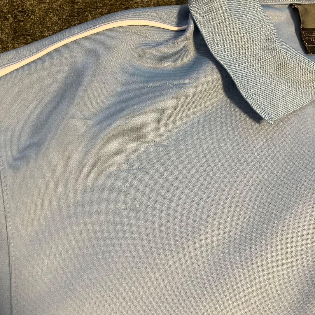 カズ様　Nike Dri-FIT ライトブルー ポロシャツ