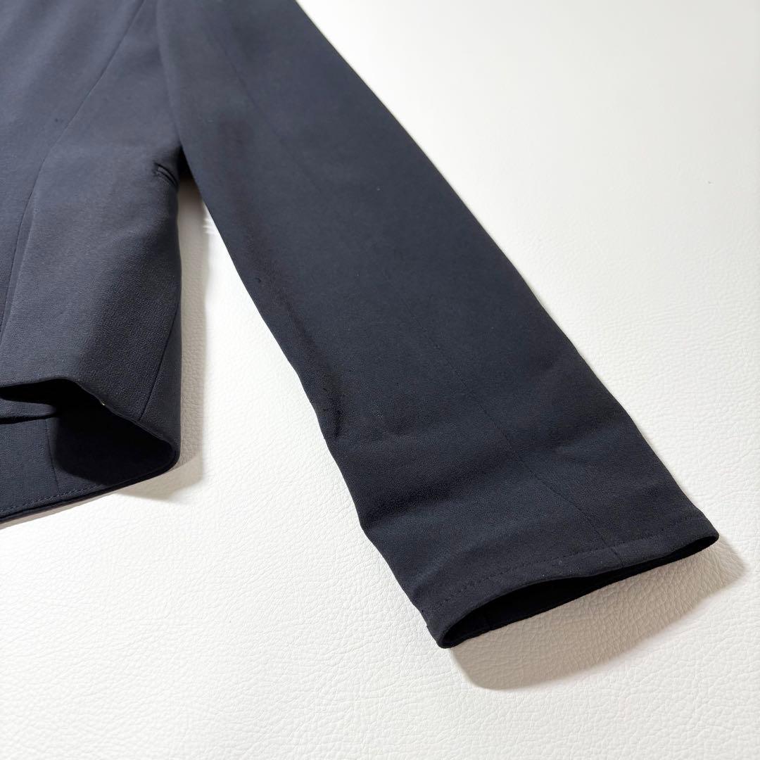 Beige, ベイジ CINDY ノーカラージャケット 近年 ネイビー サイズ2