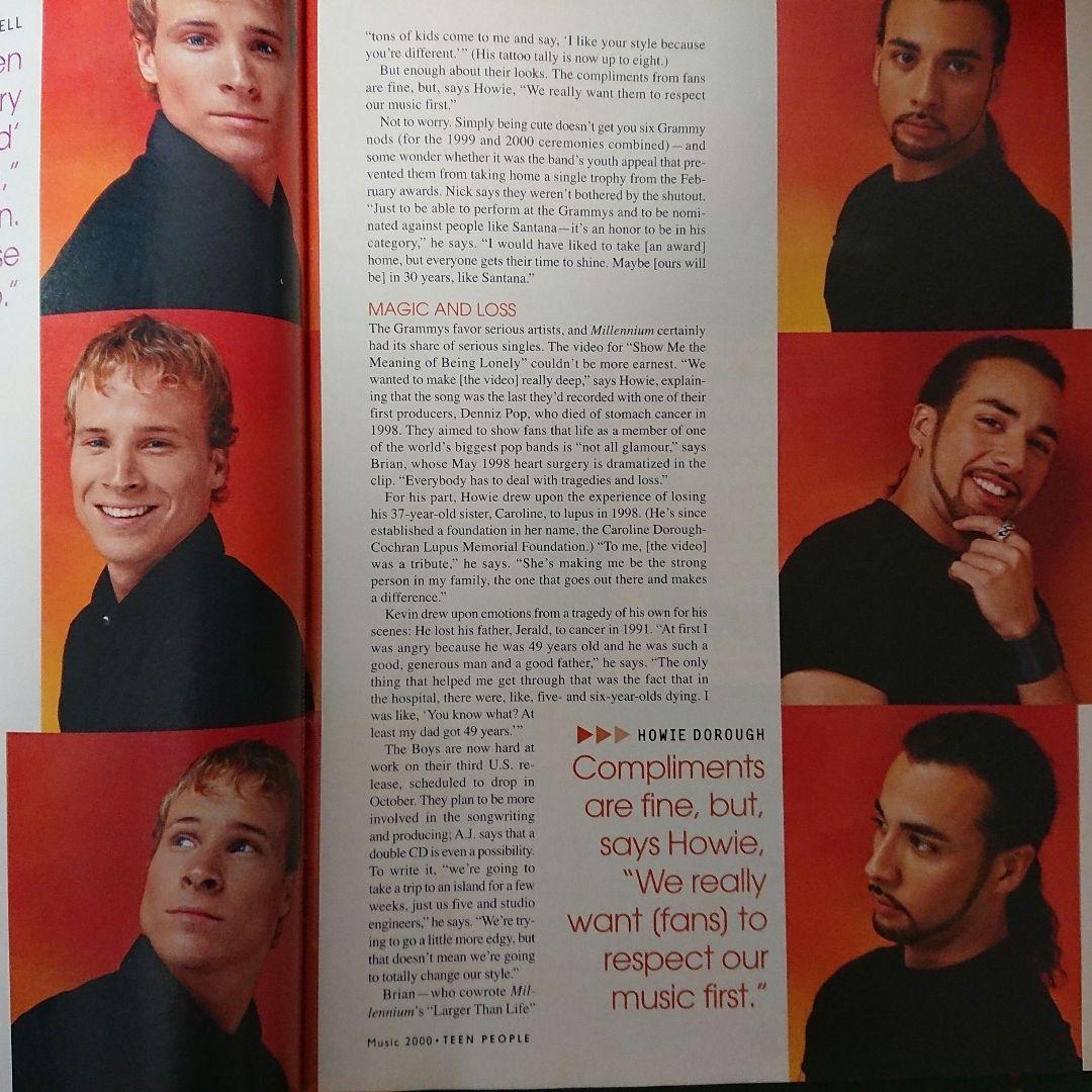 Teen People（ 昔のBack Street Boys)米雑誌 レア