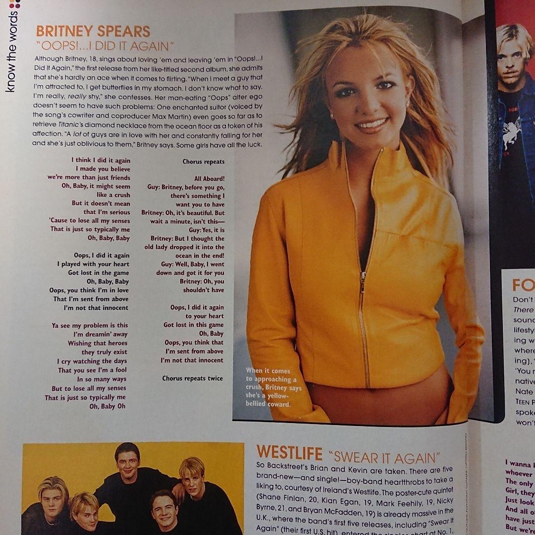 Teen People（ 昔のBack Street Boys)米雑誌 レア