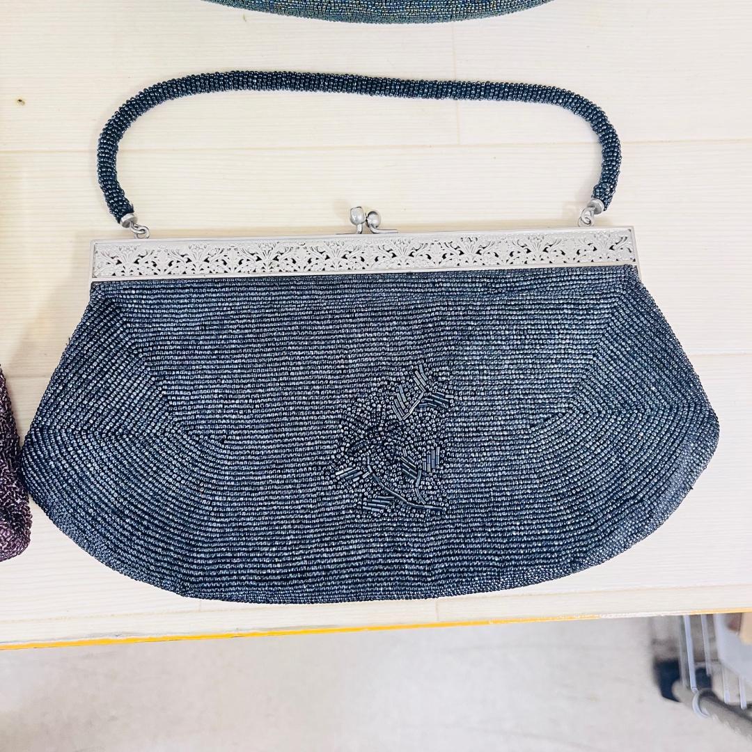 【5個 まとめて】ビーズバッグ 和装小物 ハンドバッグ 東京小黒 など