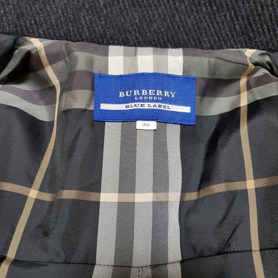 ■BURBERRY BLUE LABEL/ノバチェック ポンチョ ショートコート