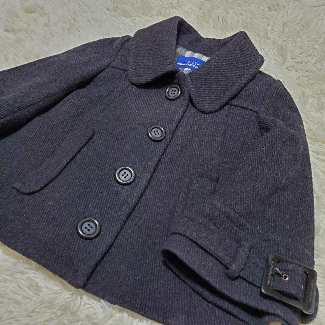■BURBERRY BLUE LABEL/ノバチェック ポンチョ ショートコート