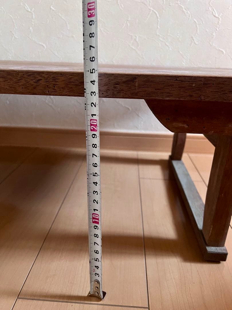 文机　ちゃぶ台　座卓　木製　昭和レトロ　アンティーク　　折り畳み　古道具