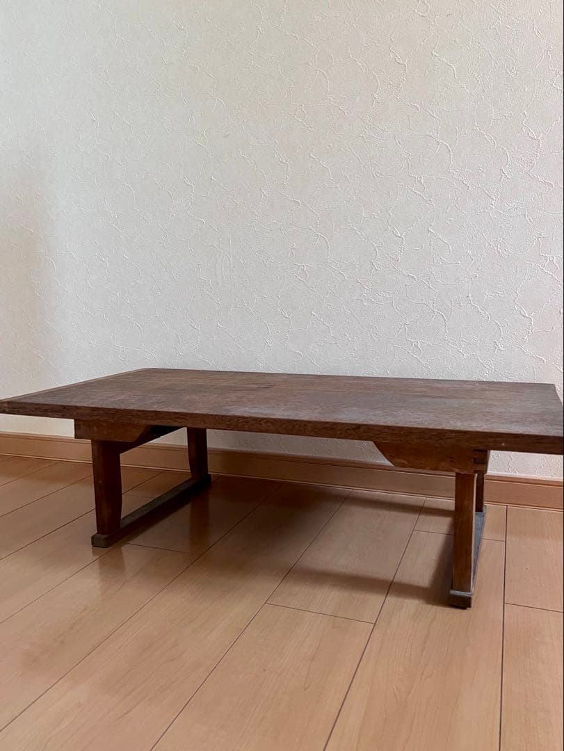 文机　ちゃぶ台　座卓　木製　昭和レトロ　アンティーク　　折り畳み　古道具