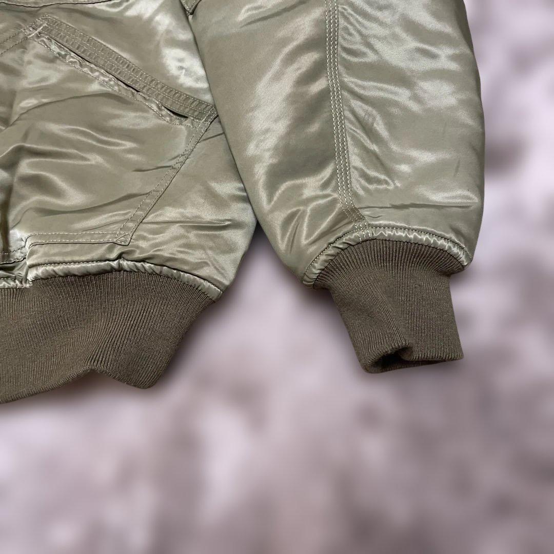 美品 Lee オリーブ MA-1 Ideal社ジッパー (サイズ L相当)