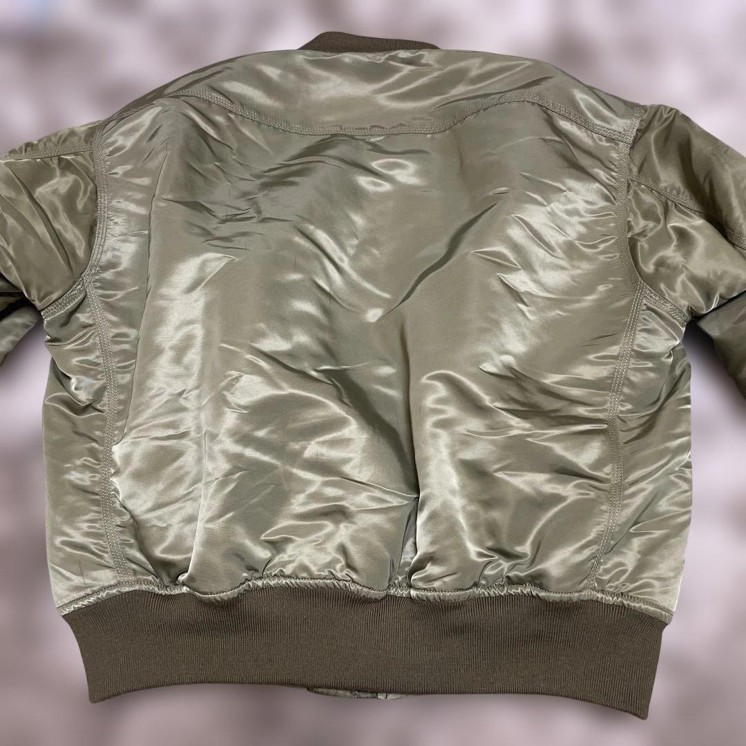 美品 Lee オリーブ MA-1 Ideal社ジッパー (サイズ L相当)