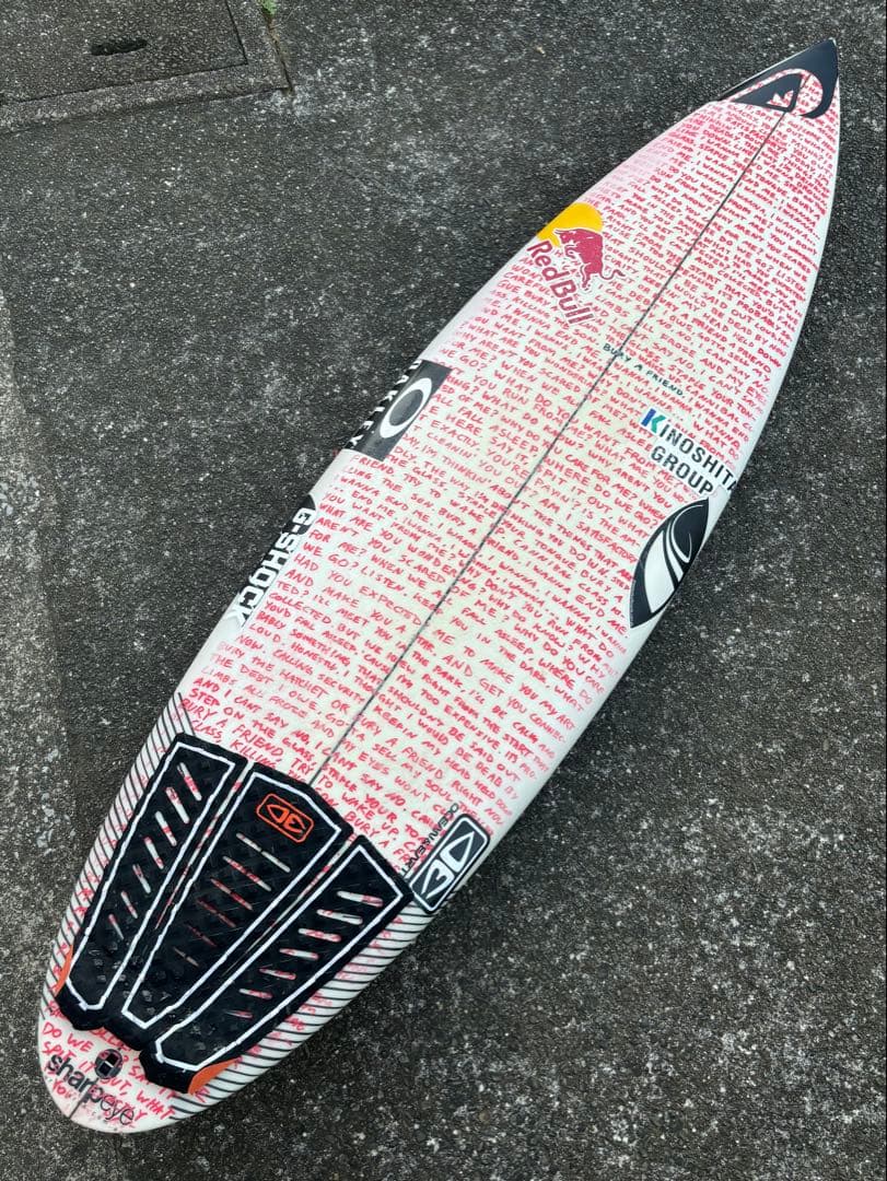 カノア五十嵐　本人直筆ペイント&使用　シャープアイサーフボード