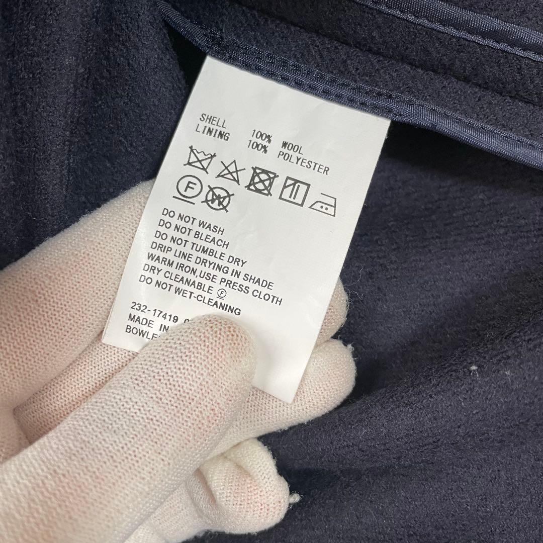 23AW HYKE WOOL SHOP COATウールショップコート ネイビー