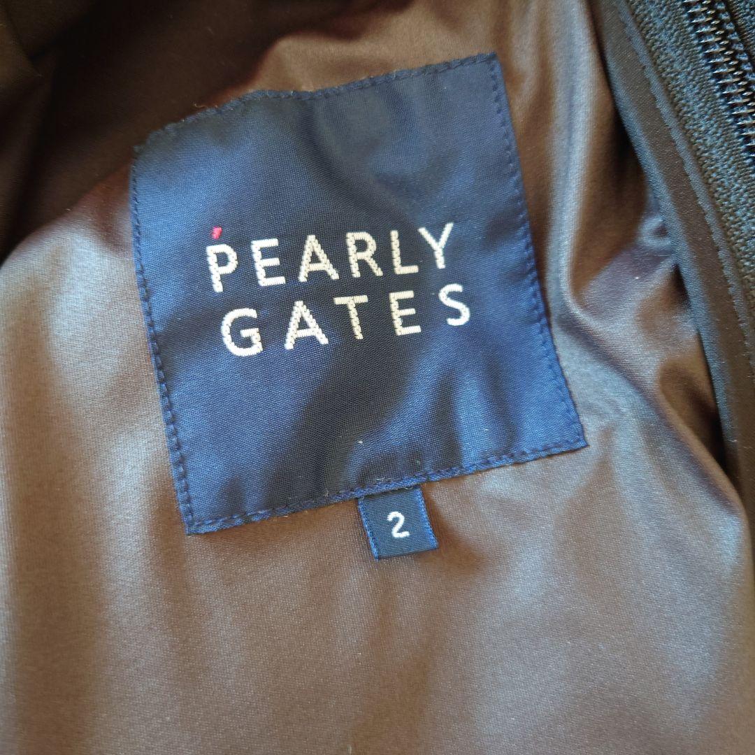 パーリーゲイツ★チェックプリント/ダウン/レディース/ゴルフ　サイズ2