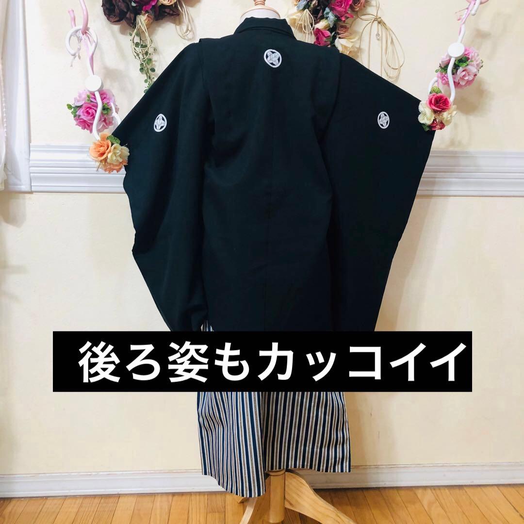 七五三五歳‼️完全️フルセット❤️大人顔まけ黒地紋付アンサンブルセット格上❤️豪華絢爛