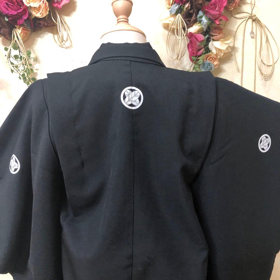 七五三五歳‼️完全️フルセット❤️大人顔まけ黒地紋付アンサンブルセット格上❤️豪華絢爛