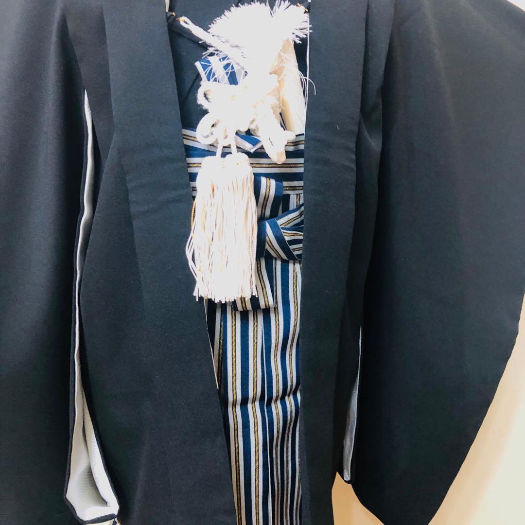 七五三五歳‼️完全️フルセット❤️大人顔まけ黒地紋付アンサンブルセット格上❤️豪華絢爛