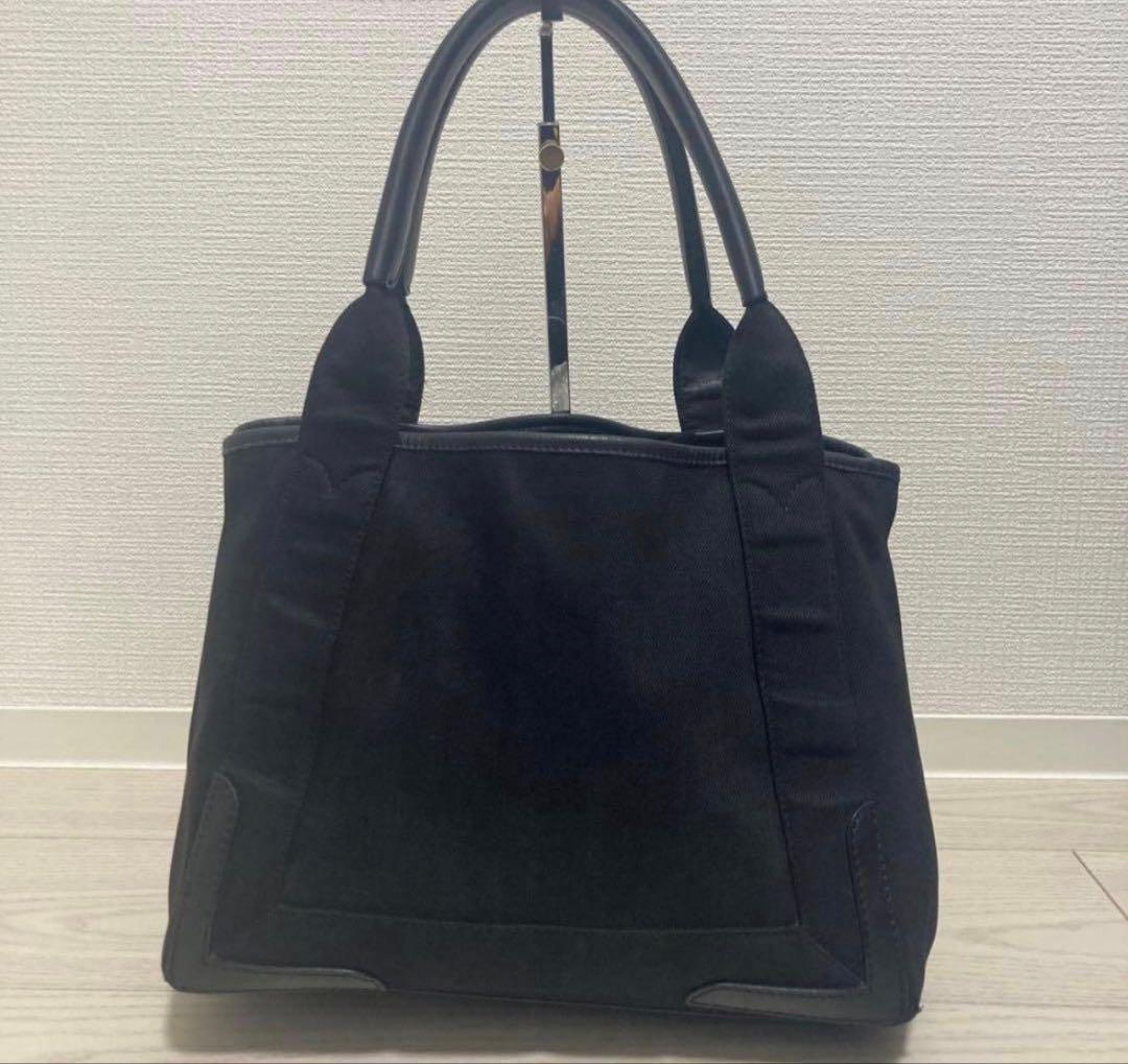あ*ー様 【美品】バレンシアガ　カバスS　ハンドバッグ　キャンバス　ポーチ　黒