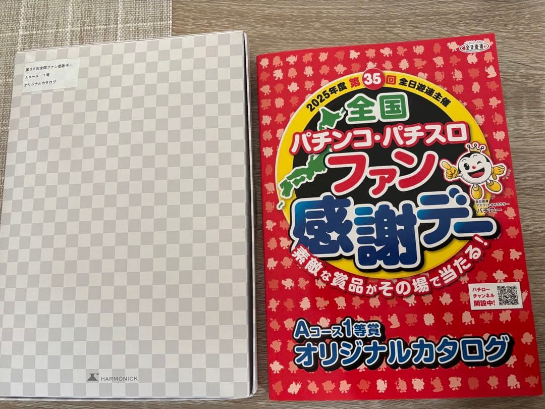 全国パチンコ・パチスロファン感謝デー Aコース1等賞カタログ