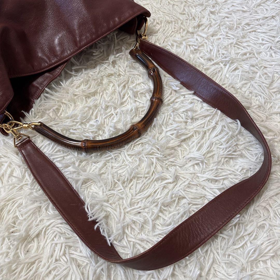 GUCCI BAMBOO グッチバンブー　2WAY ショルダーバッグ