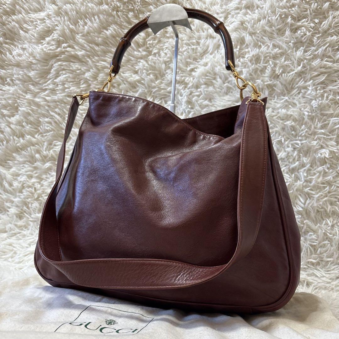 GUCCI BAMBOO グッチバンブー　2WAY ショルダーバッグ