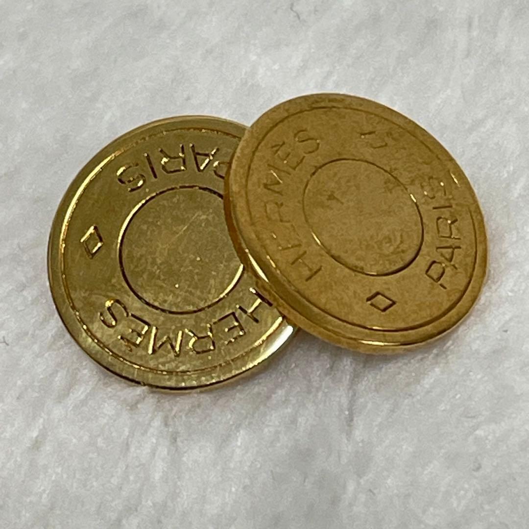 【美品】HERMES エルメス カフス セリエ　ゴールド金具　箱付き
