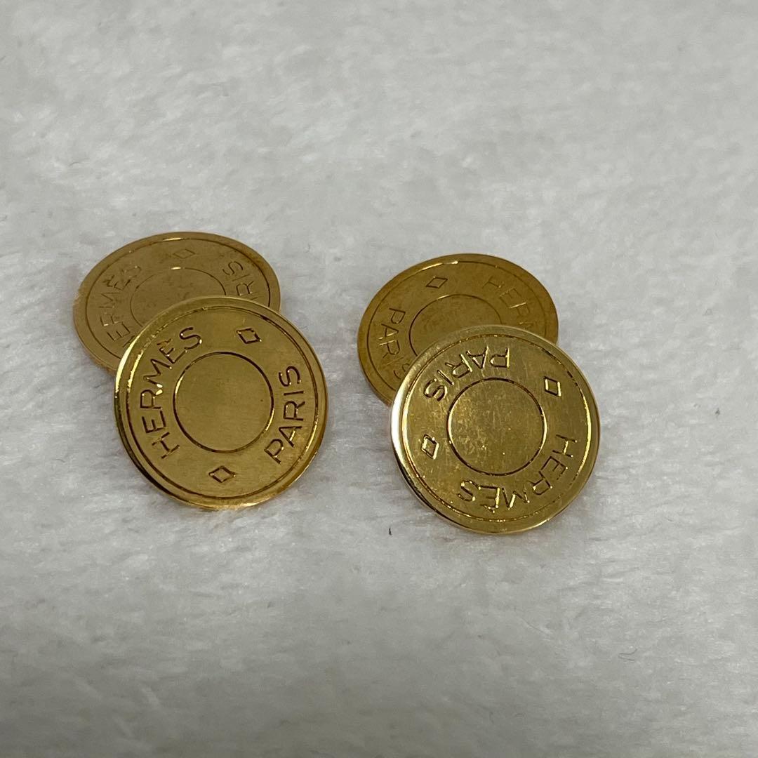 【美品】HERMES エルメス カフス セリエ　ゴールド金具　箱付き