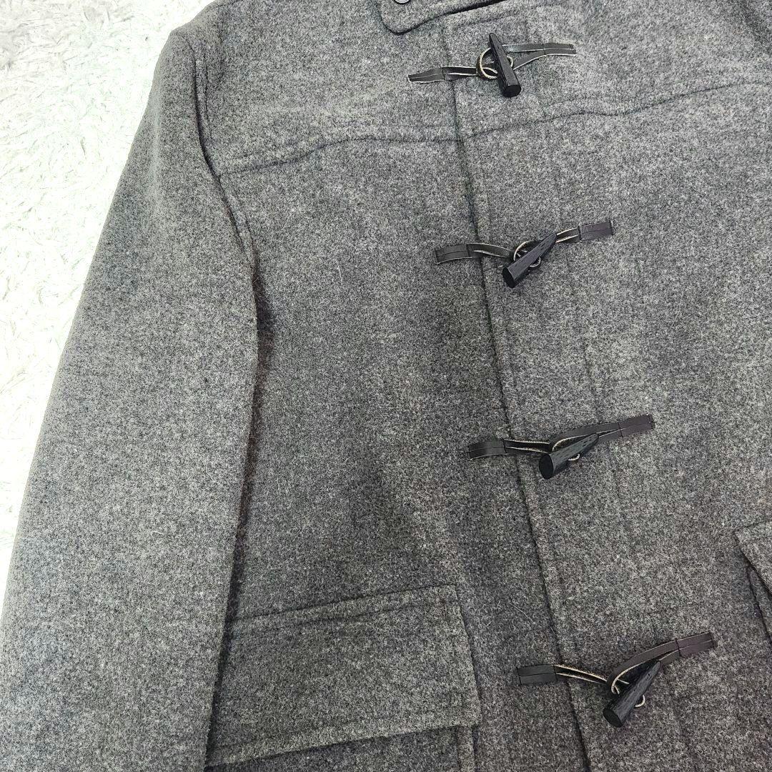 ✨美品✨バーバリー❣️ダッフルコート　L　グレー　バーバリーチェック　ウール