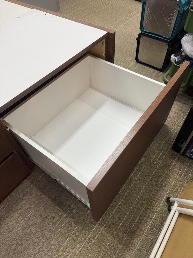 【美品】ニトリ　シングルベッドフレーム　ジオ チェスト40J MBR 板下収納