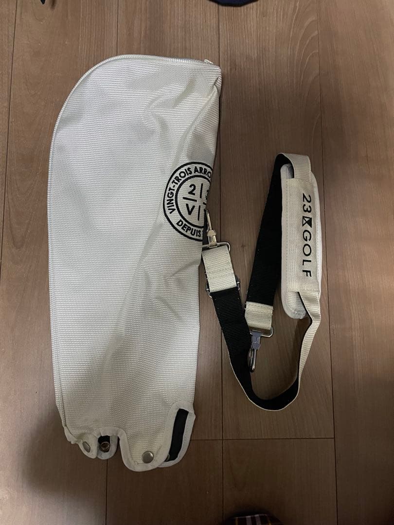 23区GOLF ゴールド迷彩柄 ゴルフバッグ※サブバッグあり