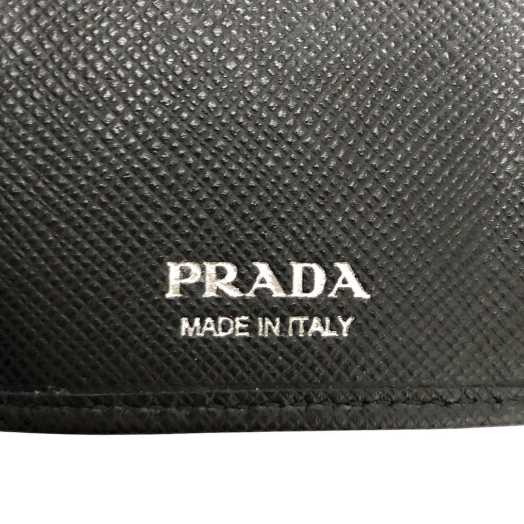 【極美品】PRADA プラダ キーケース サフィアーノ レザー 6連 ブラック