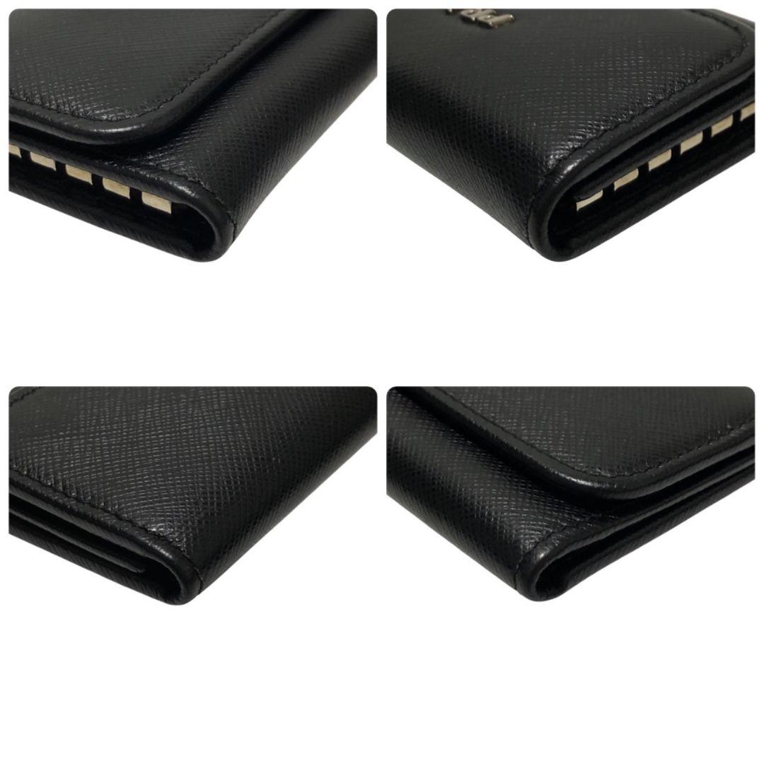 【極美品】PRADA プラダ キーケース サフィアーノ レザー 6連 ブラック