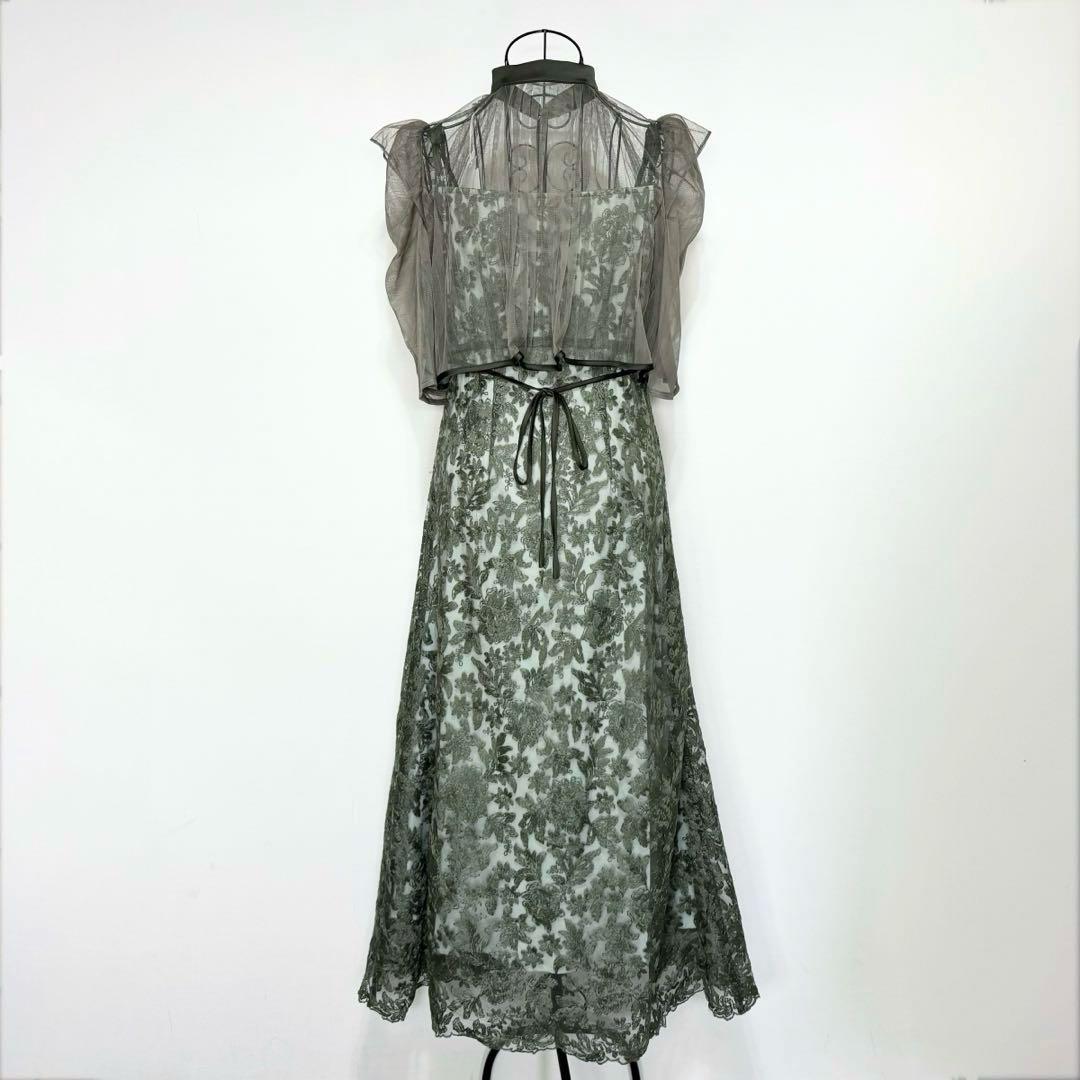 【タグ付】Leja フロントオープンバックプリーツボレロ キャミワンピ 結婚式