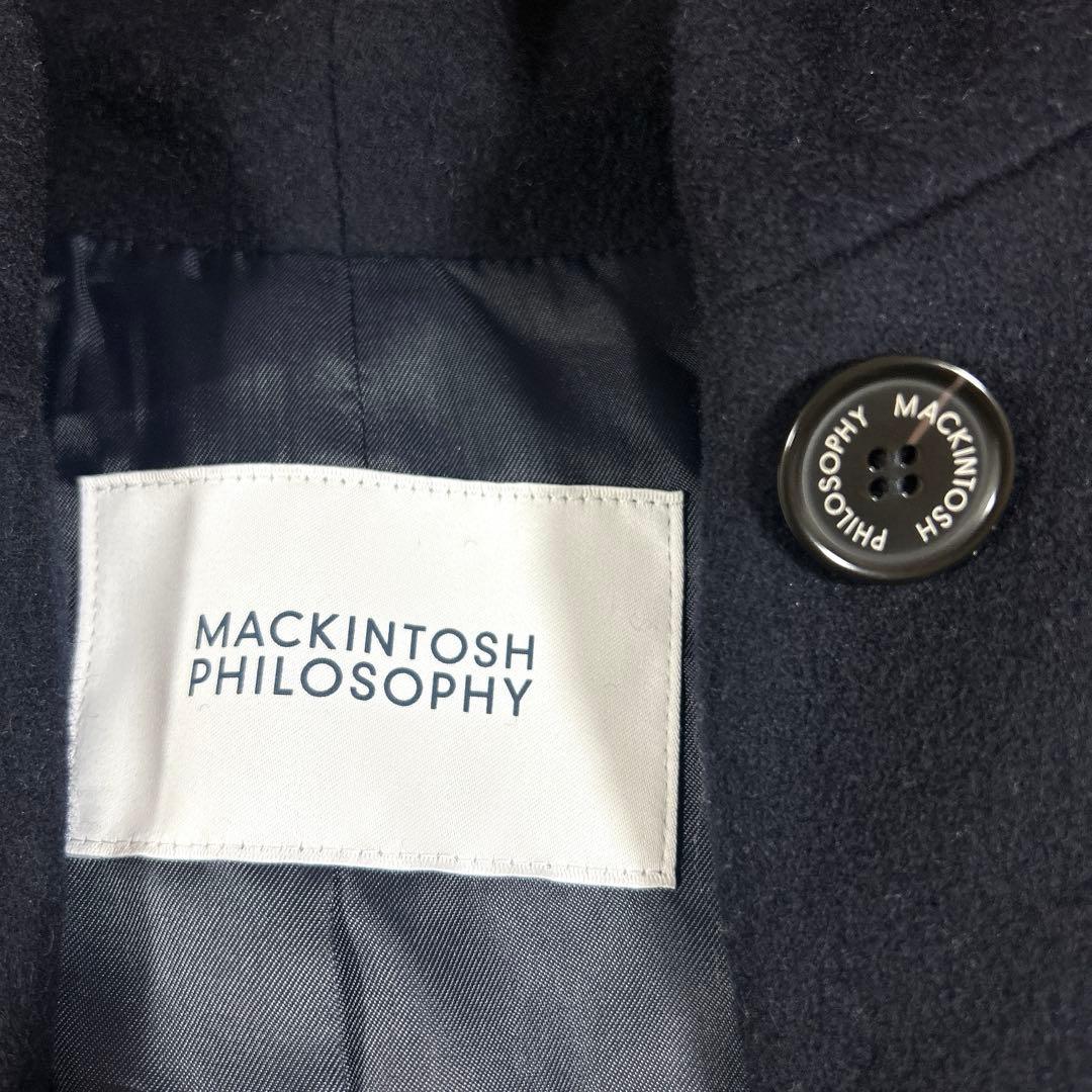【新品】MACKINTOSH PHILOSOPHYウールコート ミドル丈ネイビー