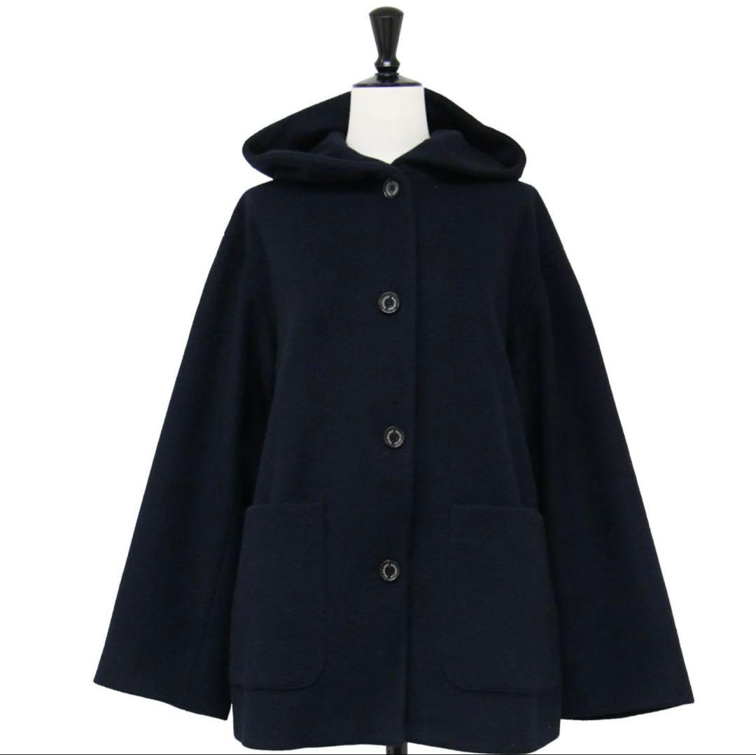 【新品】MACKINTOSH PHILOSOPHYウールコート ミドル丈ネイビー