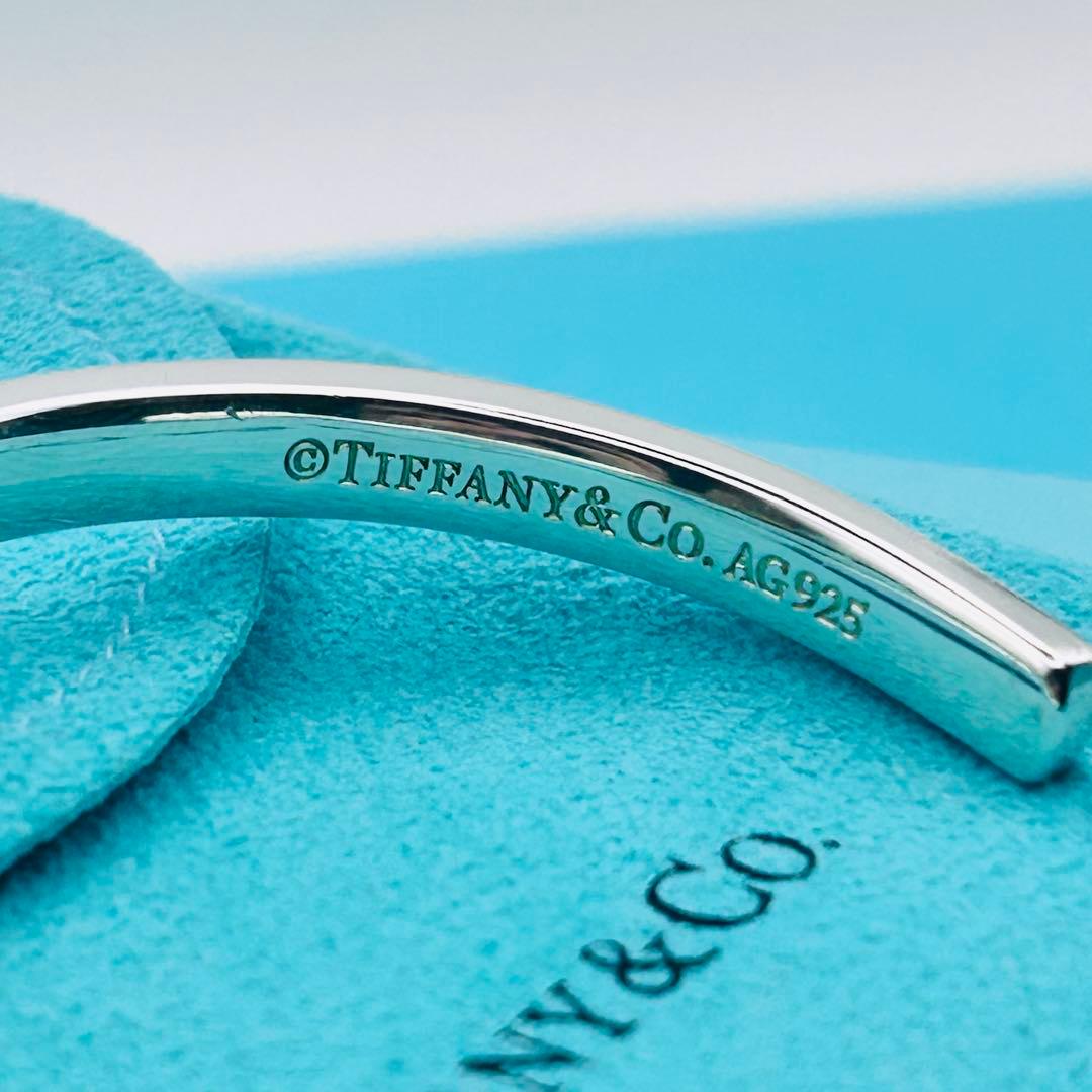 【美品】ティファニー バングル ナロー 1837 シルバー925 箱付き