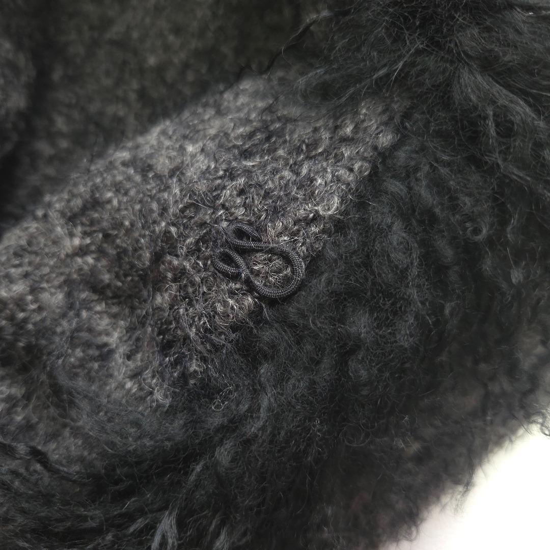 インゲボルグ　ラムファー　ロングベスト　ジレ　羽織　カーディガン　グレー　3　M