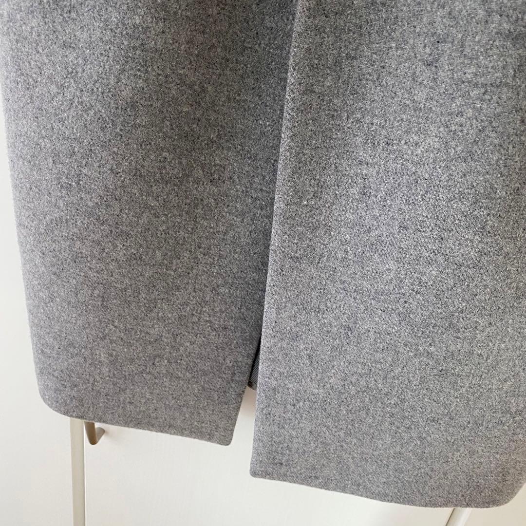 【良品】ENFOLD エンフォルド ライトメルトン テーラーコート　グレー　38