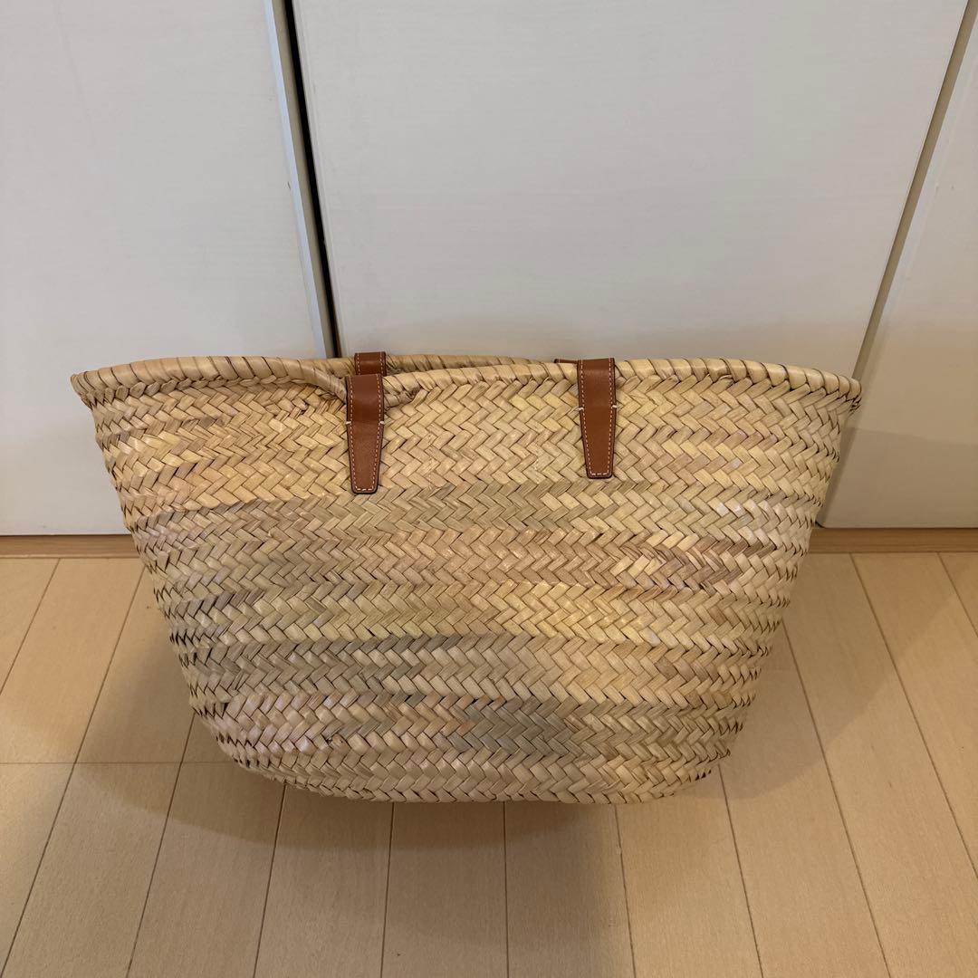 CELINE ストローバッグ ベージュ/ブラウン