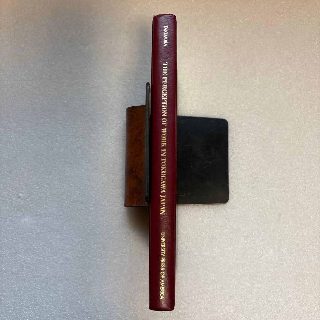 洋書 The Perception of Work in Tokugawa Japan